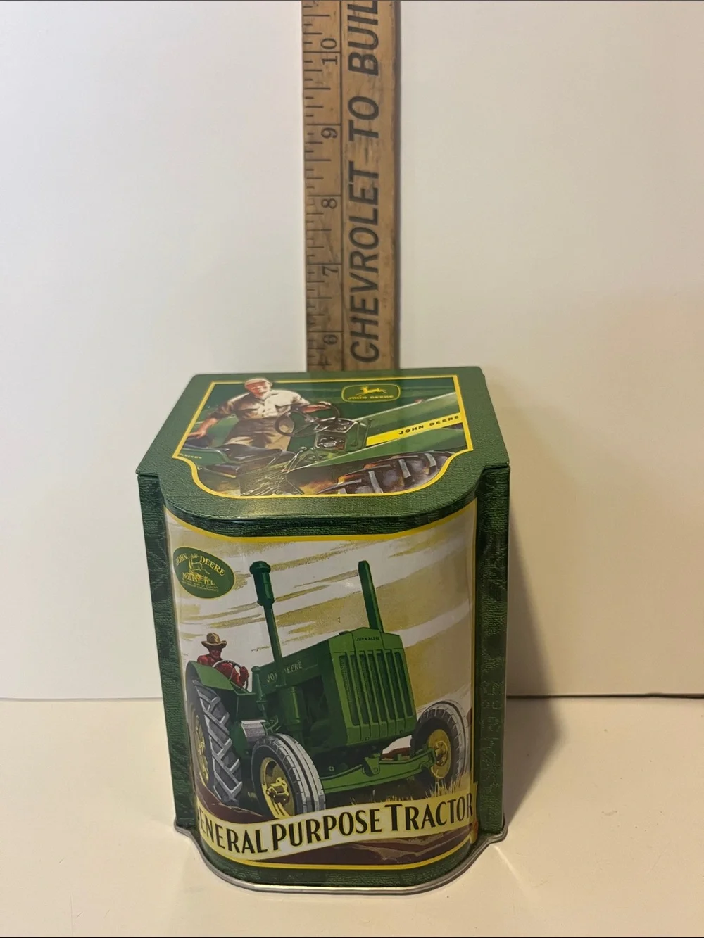 John Deere Tractor Tin Canister Lid General Purpose Model D GP